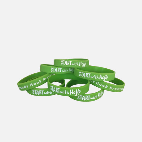 100 Start With Hello Wristbands