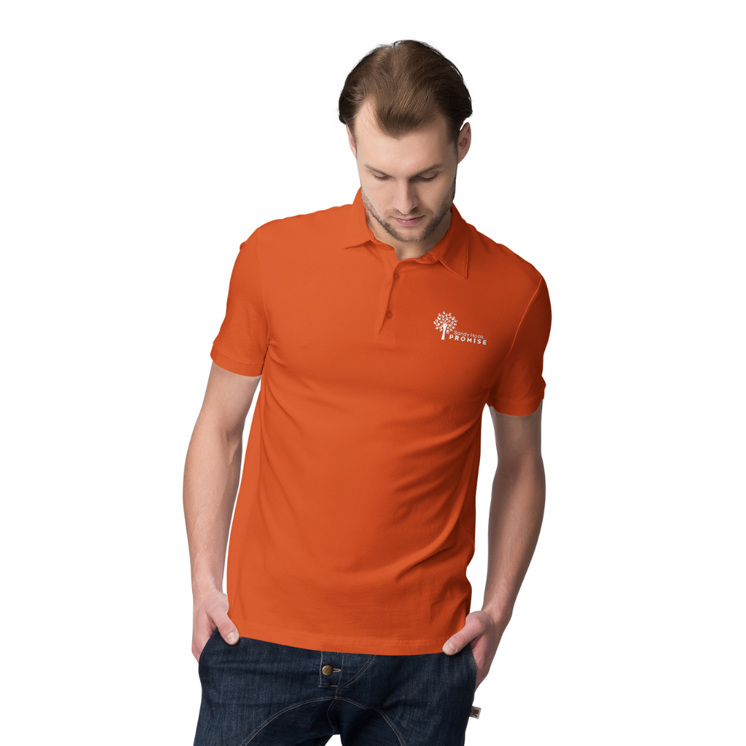 Men's Orange Performance Polo