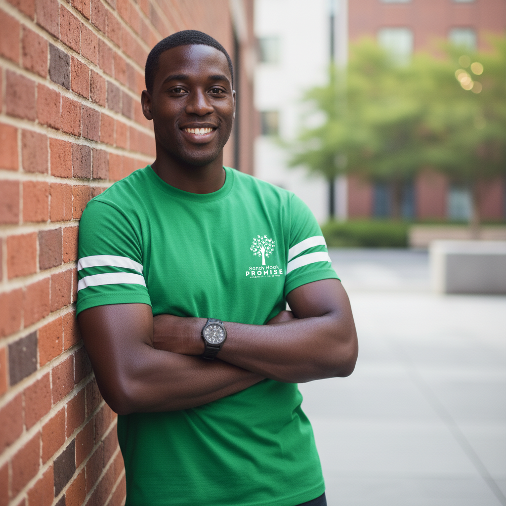Sandy Hook Promise Football Jersey Tee