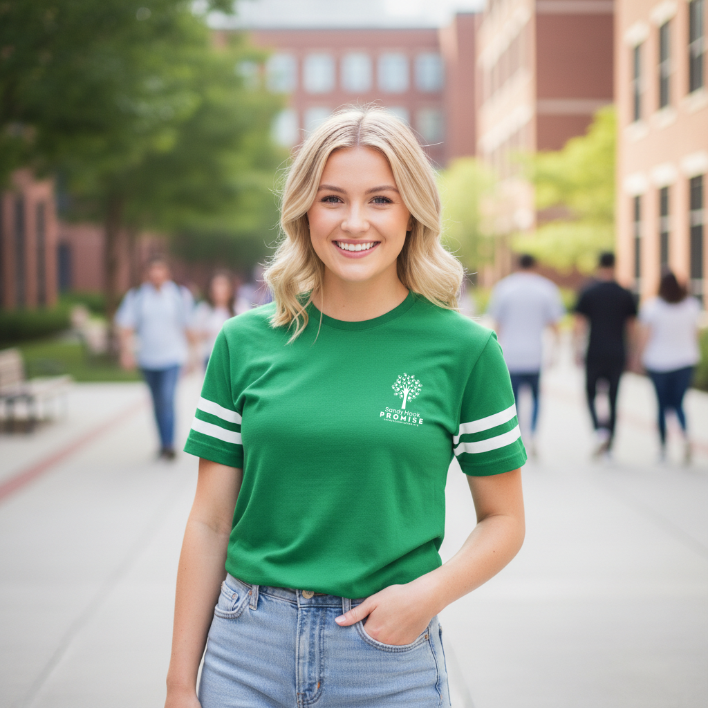 Sandy Hook Promise Football Jersey Tee