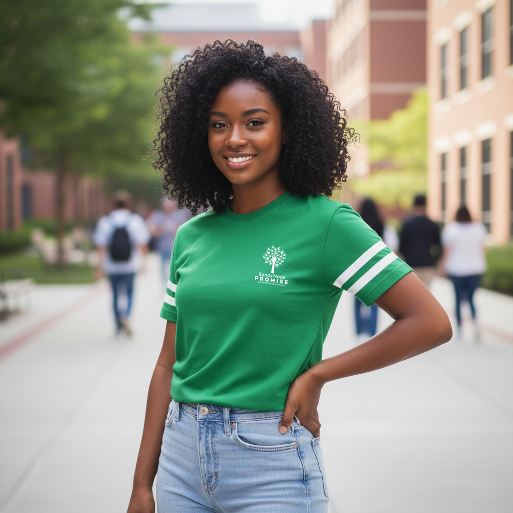 Sandy Hook Promise Football Jersey Tee