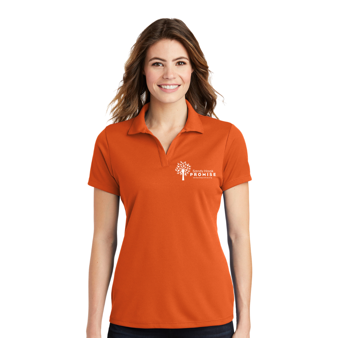 Women's Orange Performance Polo