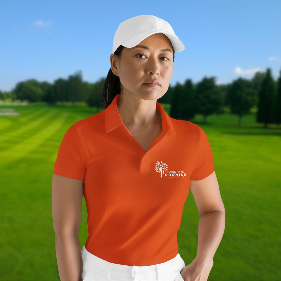 Women's Orange Performance Polo